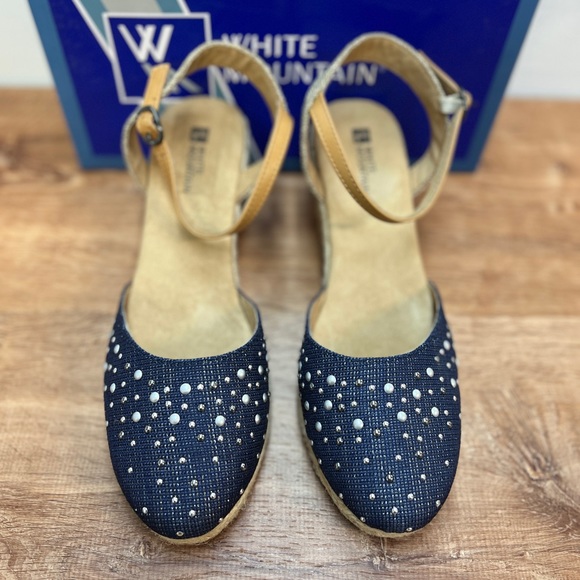 BLUE ESPADRILLES SIZE 9.5 - Picture 3 of 6